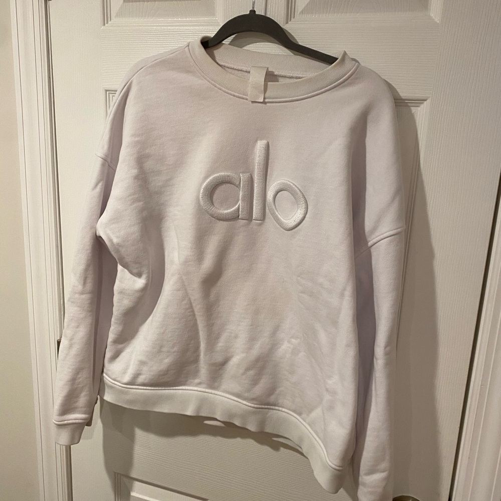 ALO stitched hoodie crew neck